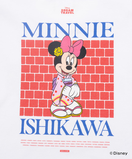 ディズニーTシャツコレクション「【DISNEY】MY HOME TOWN COLLECTION 47PREF」石川県（C）Disney