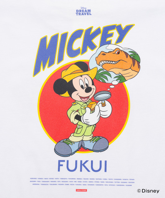 ディズニーTシャツコレクション「【DISNEY】MY HOME TOWN COLLECTION 47PREF」福井県（C）Disney