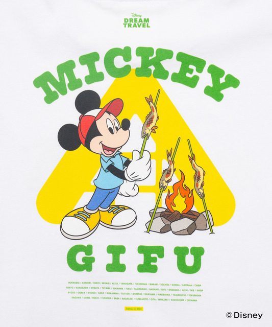 ディズニーTシャツコレクション「【DISNEY】MY HOME TOWN COLLECTION 47PREF」岐阜県（C）Disney