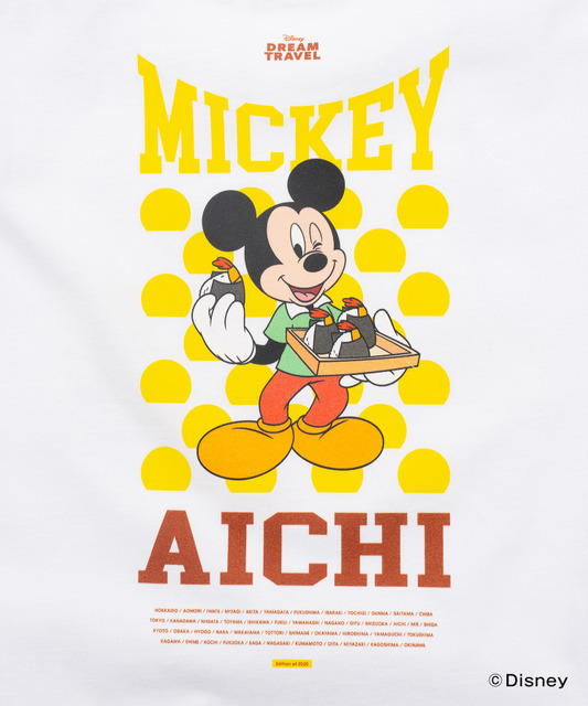 ディズニーTシャツコレクション「【DISNEY】MY HOME TOWN COLLECTION 47PREF」愛知県（C）Disney