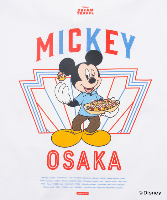 ディズニーTシャツコレクション「【DISNEY】MY HOME TOWN COLLECTION 47PREF」大阪府（C）Disney