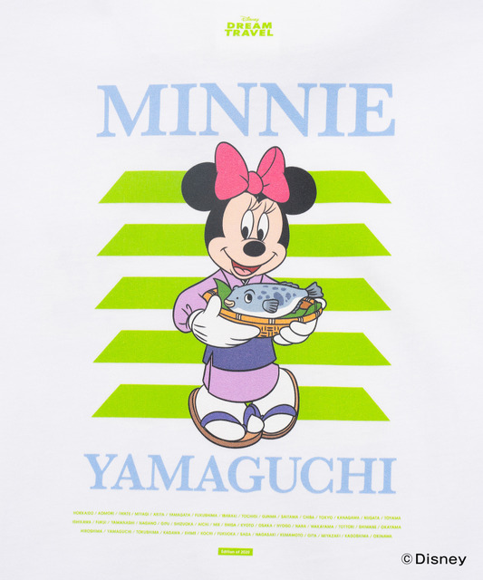 ディズニーTシャツコレクション「【DISNEY】MY HOME TOWN COLLECTION 47PREF」山口県（C）Disney