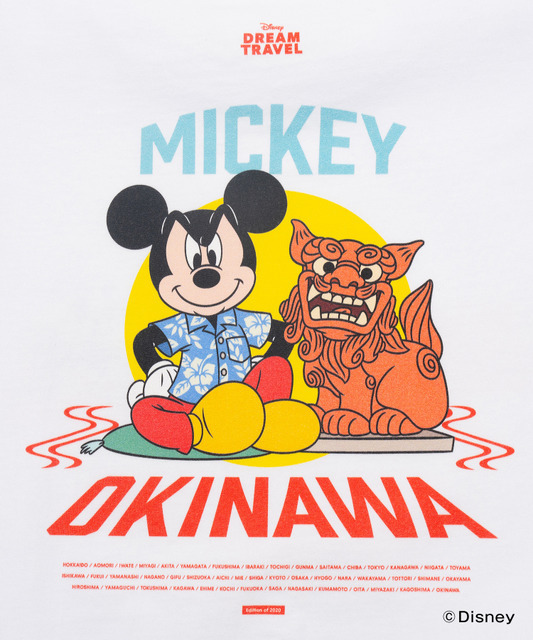 ディズニーTシャツコレクション「【DISNEY】MY HOME TOWN COLLECTION 47PREF」沖縄県（C）Disney