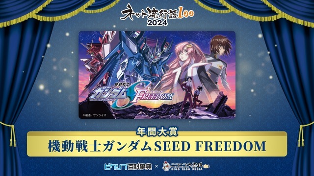 「ネット流行語100」2024年間大賞『機動戦士ガンダムSEED FREEDOM』