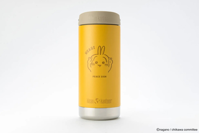 Klean Kanteen ちいかわ インスレートボトル TKWide 12oz（355ml）w/カフェキャップ [うさぎ]（C）nagano / chiikawa committee