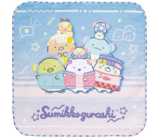 『すみっコぐらし』「シティポップなすみっコ POP-UP SHOP」ミニタオル（C）2024 SAN-X CO., LTD. ALL RIGHTS RESERVED.