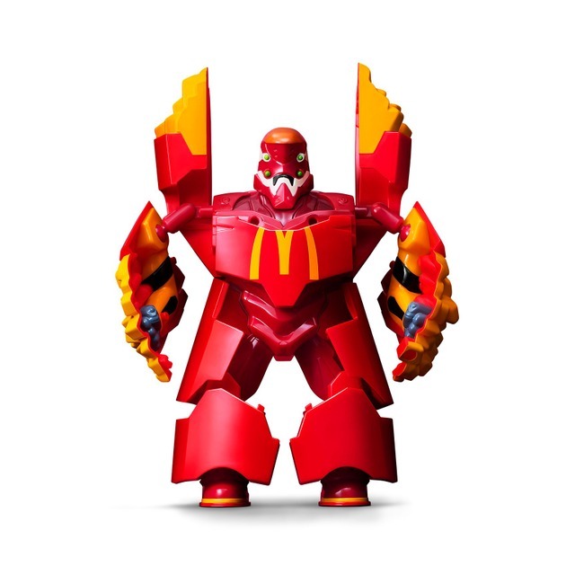 「マクドナルド×エヴァンゲリオン」＜変形後＞マックフライポテト弐号機（C）カラー/Project Eva.