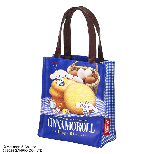 森永ビスケット×サンリオキャラクターズ「手提げバッグ　シナモロール＆ムーンライト」（C）2025 SANRIO CO.,LTD.（C）Morinaga & Co., Ltd.