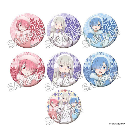 「Re:ゼロから始める異世界生活」トレーディングきらきら缶バッジ Winter ver.