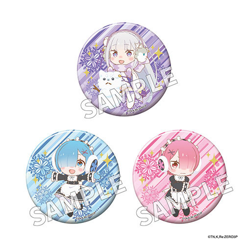 「Re:ゼロから始める異世界生活」ミニキャラ きらきら缶バッジセット Winter ver.