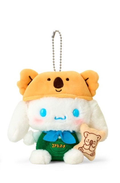 「サンリオキャラクターズ×コアラのマーチ」「コアラのマーチ＆マスコットホルダー」シナモロール（C）2025 SANRIO CO.,LTD.（C）L/KMP