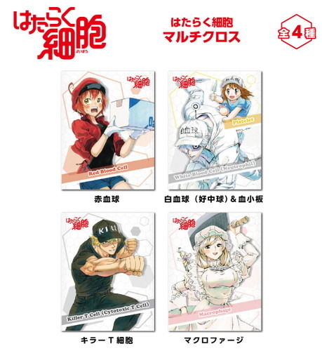 白血球の背中につかまる、血小板ちゃんが愛らしい…原作者・清水茜先生描き下ろしグッズを手に入れろ！『はたらく細胞原画展』にて、ホビーストック企画商品各種の先行販売が決定！