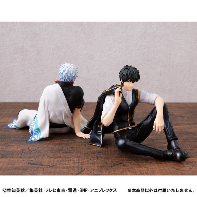 メガハウス「G.E.M.シリーズ 銀魂 てのひら銀さん」と「同 てのひら土方さん」（C）空知英秋／集英社・テレビ東京・電通・BNP・アニプレックス