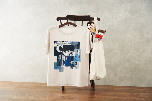 (左)「Tシャツ」　「ぶらさがりぬいぐるみ」(右上) 小五郎　(右下) コナン