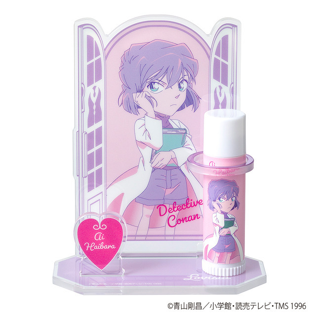 『Lovisia 名探偵コナンリップクリーム＆リップスタンド セット』各1,870円（税込）