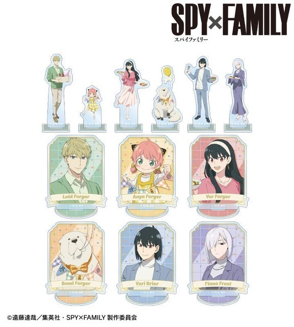 TVアニメ『SPY×FAMILY』「描き下ろし ホリデーパーティーver. トレーディングアクリルスタンド」（C）遠藤達哉／集英社・SPY×FAMILY製作委員会