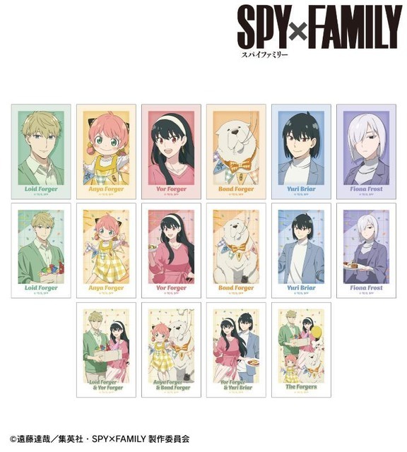 TVアニメ『SPY×FAMILY』「描き下ろし ホリデーパーティーver. トレーディングインスタントカメラ風イラストカード」（C）遠藤達哉／集英社・SPY×FAMILY製作委員会