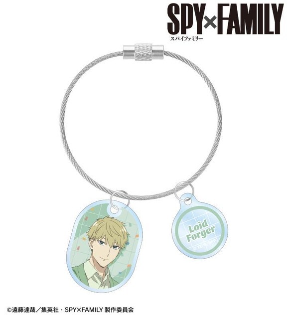 TVアニメ『SPY×FAMILY』「描き下ろし ロイド・フォージャー ホリデーパーティーver. 2連ワイヤーアクリルキーホルダー」（C）遠藤達哉／集英社・SPY×FAMILY製作委員会