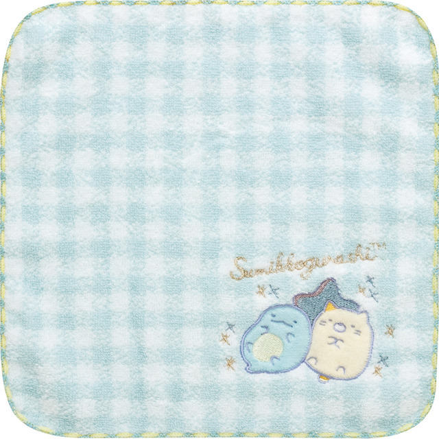 サンエックス「すみっコぐらし ミニタオル（夢みるしっぽず・ブルー）」（C）2025 SAN-X CO., LTD. ALL RIGHTS RESERVED.