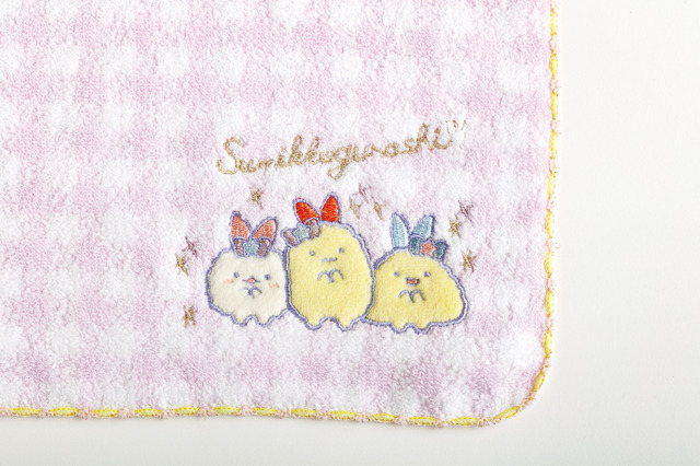 サンエックス「すみっコぐらし ミニタオル（夢みるしっぽず・ピンク）」（C）2025 SAN-X CO., LTD. ALL RIGHTS RESERVED.
