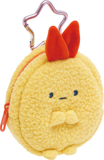 サンエックス「すみっコぐらし ぬいぐるみミニポーチ（夢みるしっぽず・えびふらいのしっぽ）」（C）2025 SAN-X CO., LTD. ALL RIGHTS RESERVED.