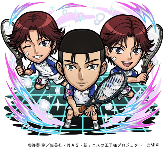 （C）許斐 剛／集英社・ＮＡＳ・新テニスの王子様プロジェクト　（C）MIX　I※使用しているゲーム画面は開発中のものです。実際のものとは異なる場合があります。