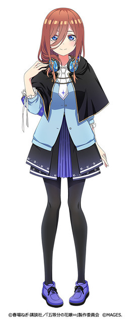 ゲーム『五等分のプリンセス ～幻想と深淵と魔法学院～』中野三玖（C）春場ねぎ・講談社／「五等分の花嫁∽」製作委員会（C）MAGES.