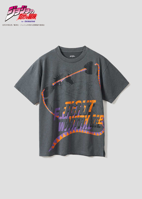 アニメ『ジョジョの奇妙な冒険』シリーズとグラニフがコラボ。「一緒に戦ってくれ｜ビッグシルエットTシャツ」（C）荒木飛呂彦／集英社・ジョジョの奇妙な冒険製作委員会