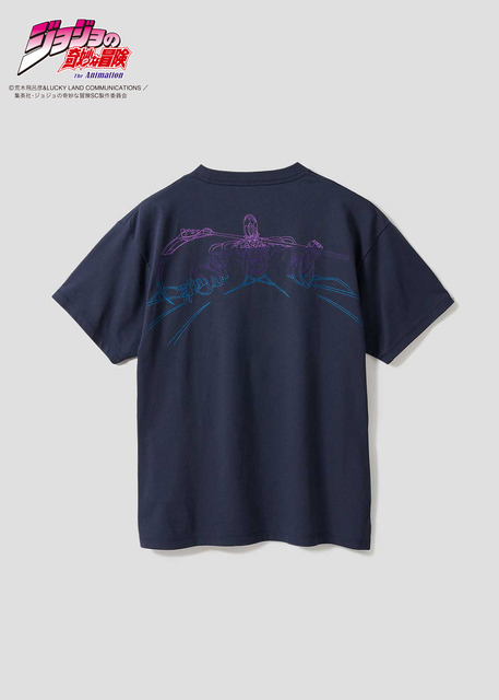 アニメ『ジョジョの奇妙な冒険』シリーズとグラニフがコラボ。「デスサーティーン｜ビッグシルエットTシャツ」（C）荒木飛呂彦&LUCKY LAND COMMUNICATIONS／集英社・ジョジョの奇妙な冒険SC製作委員会