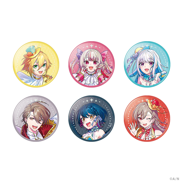 「にじさんじ WORLD TOUR 2025 Singin’ in the Rainbow！」ランダム缶バッジ