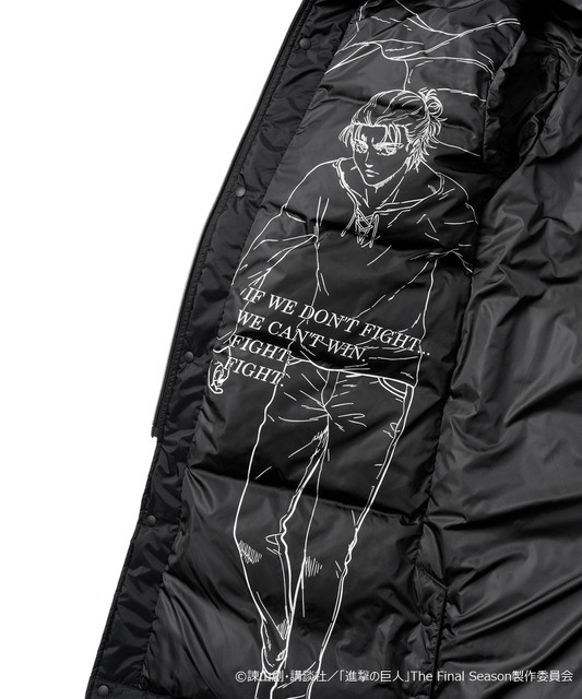 進撃の巨人 × NANGA AURORA DOWN COAT（EREN）（2色展開）