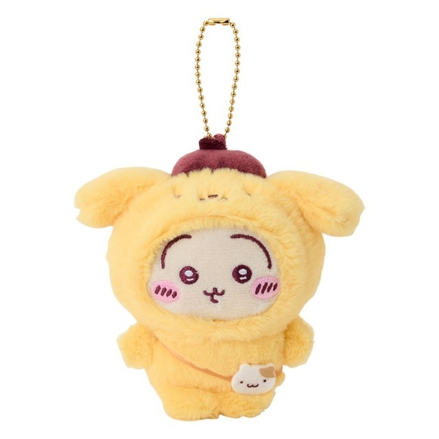 ちいかわ×サンリオキャラクターズ「うさぎ×ポムポムプリン マスコットホルダー」（C）nagano / chiikawa committee（C）025 SANRIO CO.,LTD.