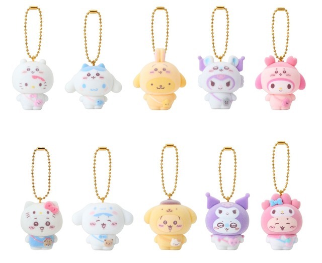 ちいかわ×サンリオキャラクターズ「シークレットフロッキーマスコット」（C）nagano / chiikawa committee（C）025 SANRIO CO.,LTD.
