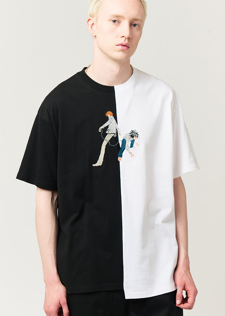 『DEATH NOTE』×グラニフ「月＆L｜ドッキングビッグシルエットTシャツ」（C）大場つぐみ・小畑健／集英社