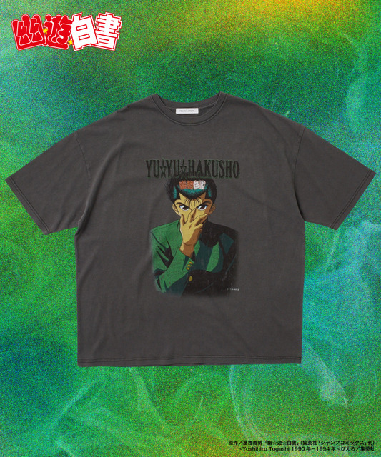 「幽☆遊☆白書 浦飯幽助 TEE」FREAK'S STOREとのスペシャルコラボTシャツ（C）Yoshihiro Togashi 1990年－1994年（C）ぴえろ／集英社