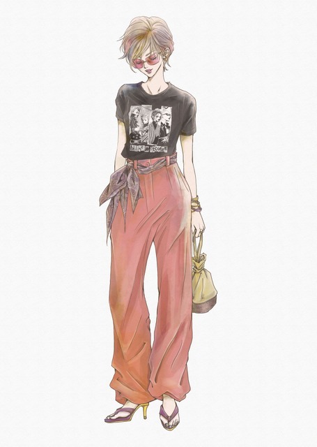 UT「矢沢あいコレクション」矢沢あい描き下ろしコーディネートイラスト