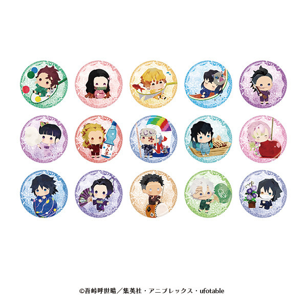 アニメ「鬼滅の刃」ゆらふわシリーズ サマーver. ランダムホログラム缶バッジ