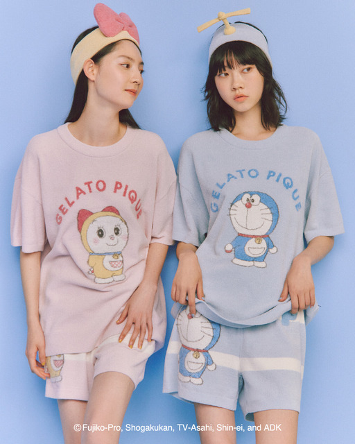 【ドラえもん】【レディース】ジャガードプルオーバー&ショートパンツセット
