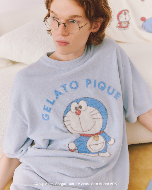 【ドラえもん】【メンズ】ジャガードプルオーバー&ハーフパンツセット