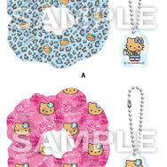日焼けキティ ソックス & シュシュ・アクリルチャームセット 日焼けキティ ソックス & シュシュ・アクリルチャームセット