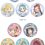 魔法少女まどか☆マギカ ローソンオリジナル缶バッジ 鹿目まどか、暁美ほむら 魔法少女まどか☆マギカ ローソンコラボ （アロハ） 缶バッジ 鹿目