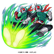 仮面ライダー モンストと初コラボ 1号 電王 セイバーら歴代ライダー集結 2枚目の写真 画像 超 アニメディア