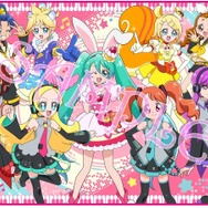 初音ミク キラキラ⭐︎プリキュアアラモード　もふも〜ふブランケット アニメ「キラキラ☆プリキュアアラモード」と 「初音ミク」「鏡音リン