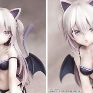 色白なにゃんこ×サキュバスの下着姿が愛らしい！かぷりちおオリジナル