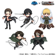 進撃の巨人」エレン(CV梶裕貴)＆リヴァイ(CV神谷浩史)らが参戦!!スマホ
