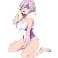 水着のワンポイントロゴが大きな谷間で歪んで見えて…『SSSS.GRIDMAN