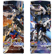 【限定】ガンダム　アムロ　アクリルスタンド　SAMURAI ENERGY×エクバ ガンダム」アムロ＆キラのモビルスーツのデザイン缶は必見！「SAMURAI