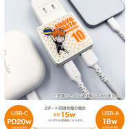 ハイキュー!!」日向、研磨、黒尾ら8キャラをデザイン♪ USB-A＆USB-C