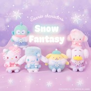 銀時　ねそべり　むにゅぐるみ　サンリオ サンリオ」シナモン、クロミ、マイメロたちがふわふわの冬衣装にお