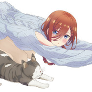 五等分の花嫁」三玖がネコと伸び～＆うさ耳パーカーが可愛すぎる